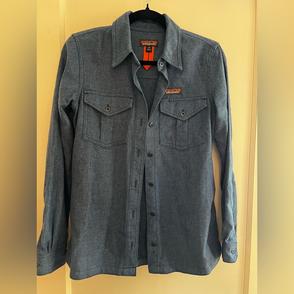 Patagonia Blue Denim Button Up Shirt